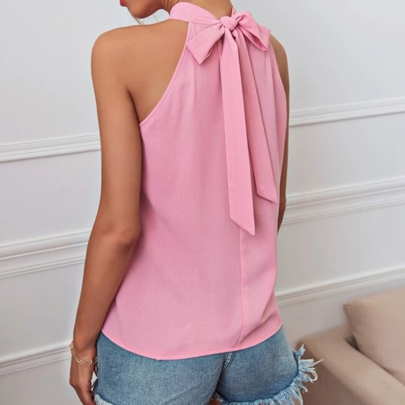 Boho tie back halter top - Picture 4 of 16